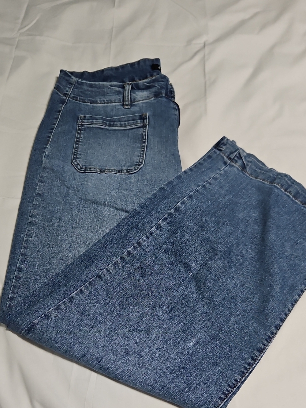 d. jeans Blue Wide-Leg Women's Jeans - Picture 1 of 9